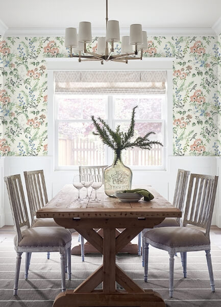 Frederique Multicolor Bloom Wallpaper