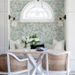 Frederique Mint Floral Wallpaper