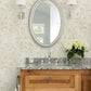 Isidore Wheat Scroll Wallpaper