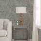 Isidore Grey Scroll Wallpaper