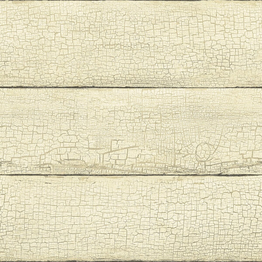 Morgan Wheat Distressed Wood Wallpaper