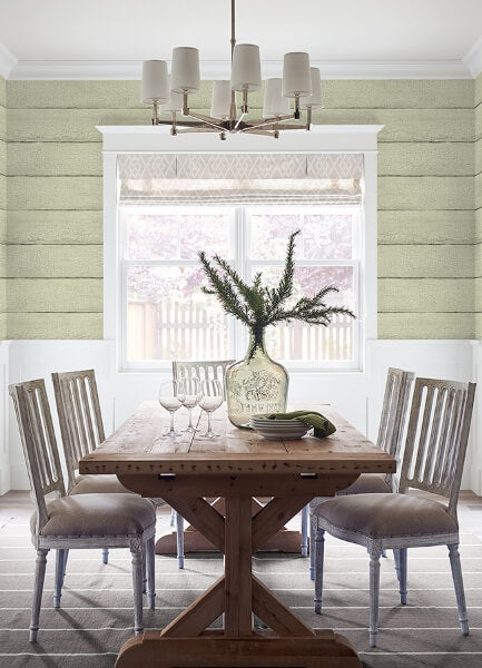 Morgan Mint Distressed Wood Wallpaper