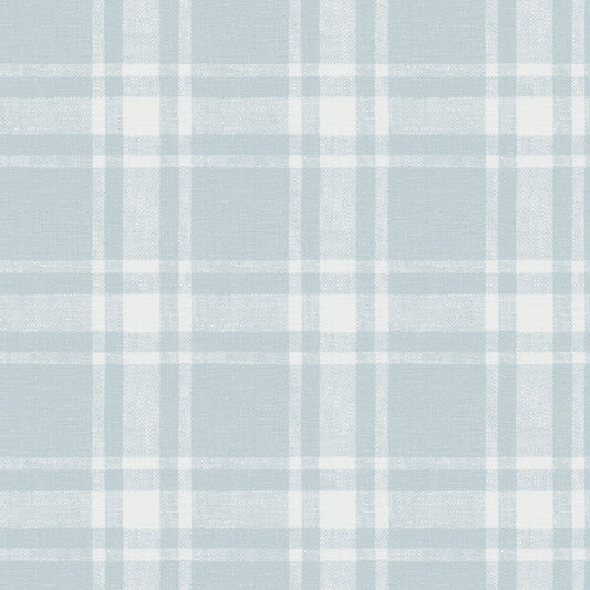 Antoine Sky Blue Flannel Wallpaper