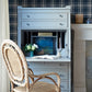 Antoine Dark Blue Flannel Wallpaper