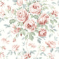 Manon Raspberry Rose Stitch Wallpaper