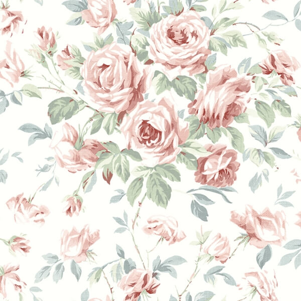 Manon Raspberry Rose Stitch Wallpaper