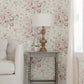 Manon Pink Rose Stitch Wallpaper
