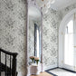 Manon Charcoal Rose Stitch Wallpaper