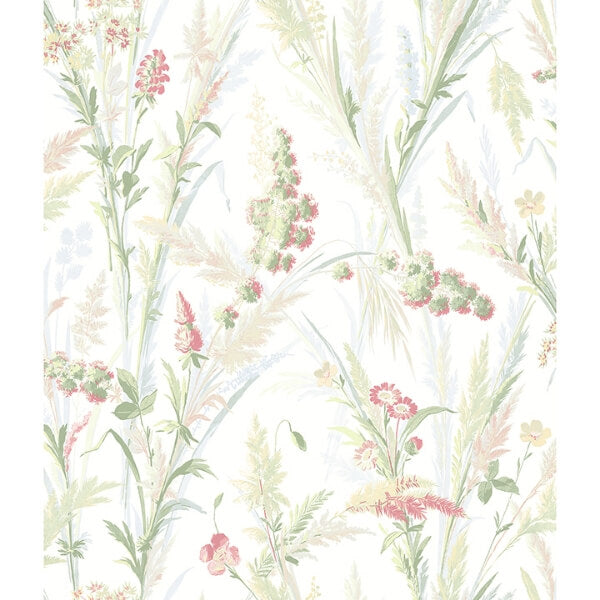 Hillaire Green Meadow Wallpaper