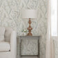 Hillaire Light Blue Meadow Wallpaper