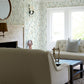 Hillaire Teal Meadow Wallpaper