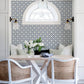 Remy Blue Fleur Tile Wallpaper