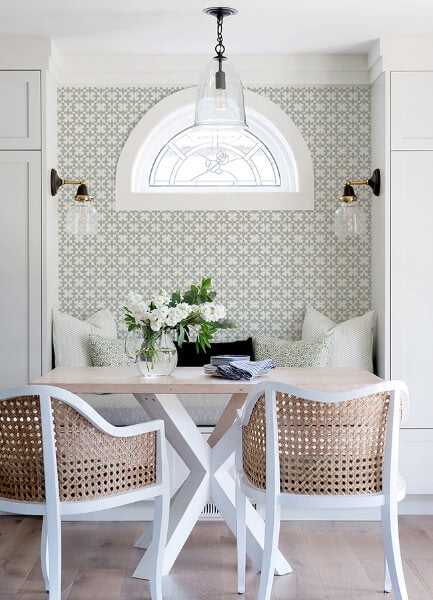 Remy Teal Fleur Tile Wallpaper
