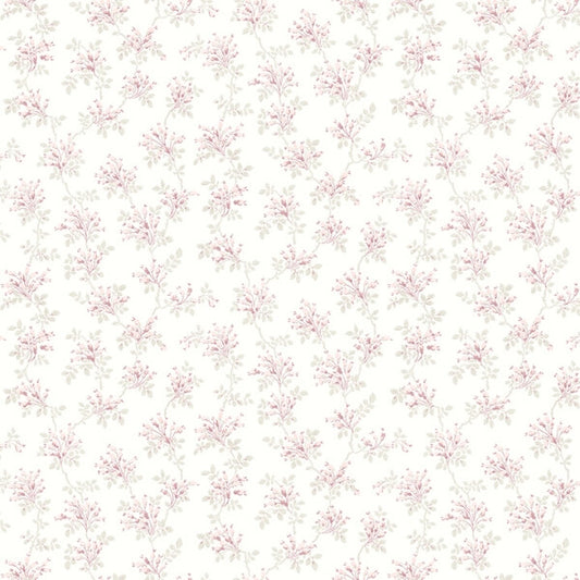 Sofiane Pink Botanical Trail Wallpaper