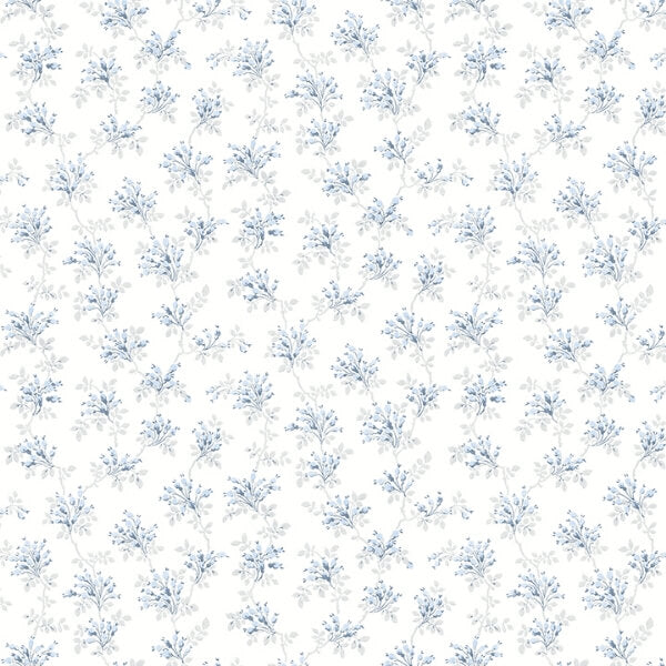 Sofiane Blue Botanical Trail Wallpaper