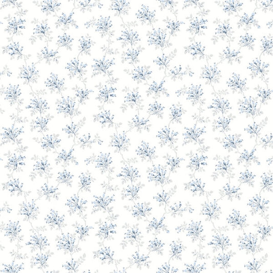 Sofiane Blue Botanical Trail Wallpaper