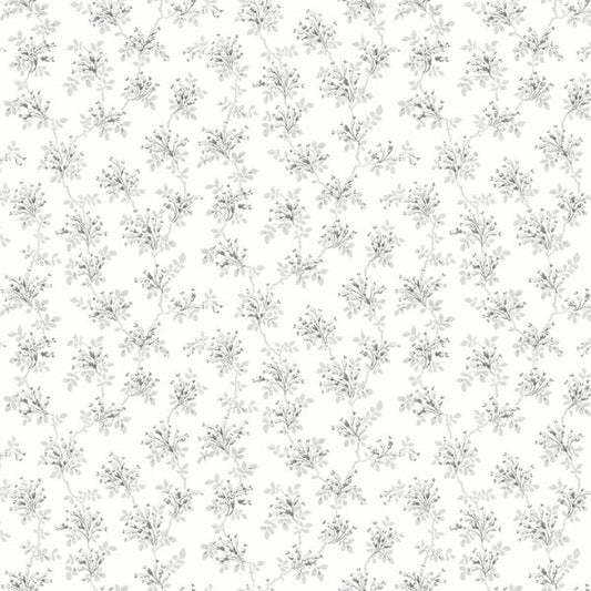 Sofiane Grey Botanical Trail Wallpaper