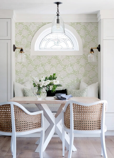 Faustin Green Floral Wallpaper