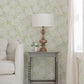 Faustin Green Floral Wallpaper