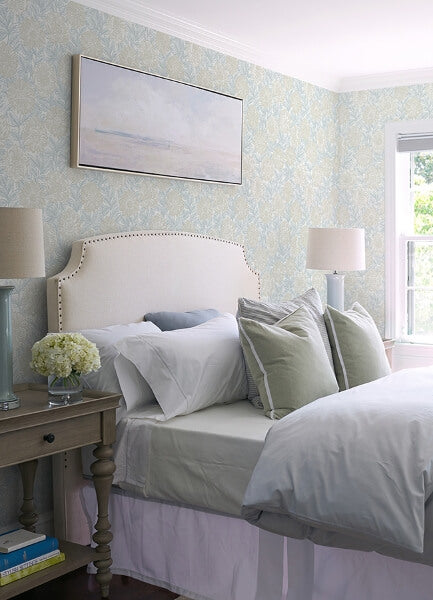 Faustin Neutral Floral Wallpaper