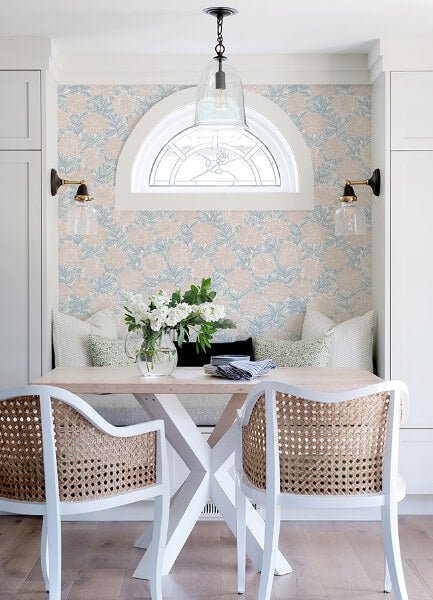 Faustin Blush Floral Wallpaper