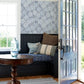 Faustin Navy Floral Wallpaper