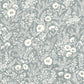 Agathon Blue Floral Wallpaper