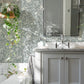 Agathon Blue Floral Wallpaper