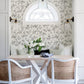 Nightingale Charcoal Floral Trail Wallpaper