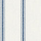 Linette Navy Fabric Stripe Wallpaper