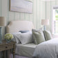 Linette Seafoam Fabric Stripe Wallpaper