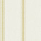 Linette Wheat Fabric Stripe Wallpaper