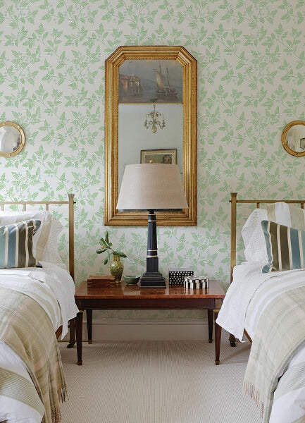 Ardell Light Green Botanical Wallpaper