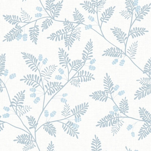 Ardell Light Blue Botanical Wallpaper