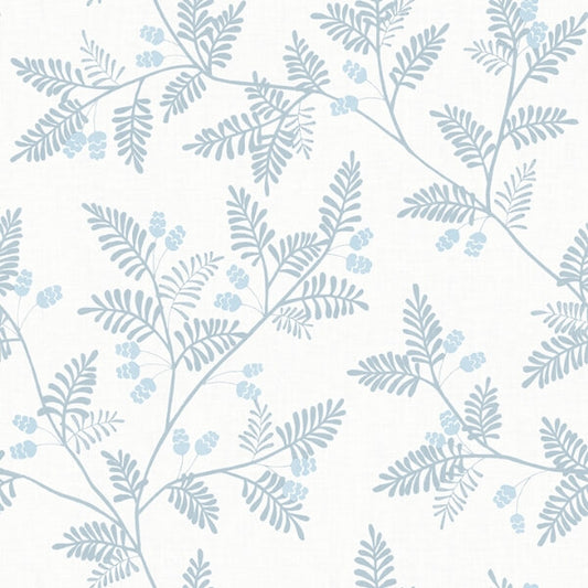 Ardell Light Blue Botanical Wallpaper