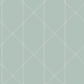 Walcott Seafoam Stitched Trellis Wallpaper