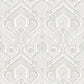 Fernback Grey Ornate Botanical Wallpaper