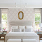 Zaria Lavender Topiary Wallpaper