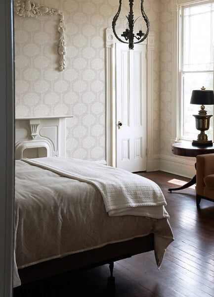 Zaria Lavender Topiary Wallpaper