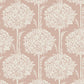 Zaria Apricot Topiary Wallpaper