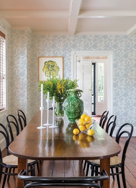 Helen Light Blue Floral Trail Wallpaper