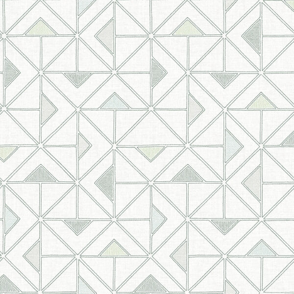 Jekyl Green Triangles Wallpaper