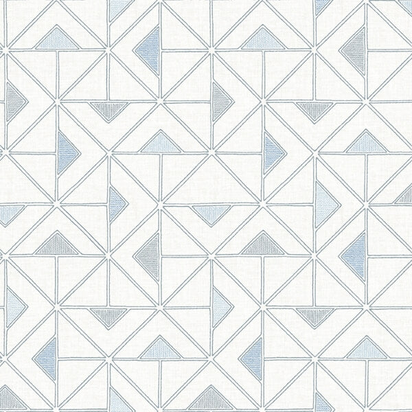 Jekyl Blue Triangles Wallpaper