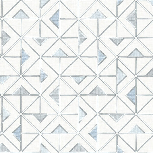 Jekyl Blue Triangles Wallpaper