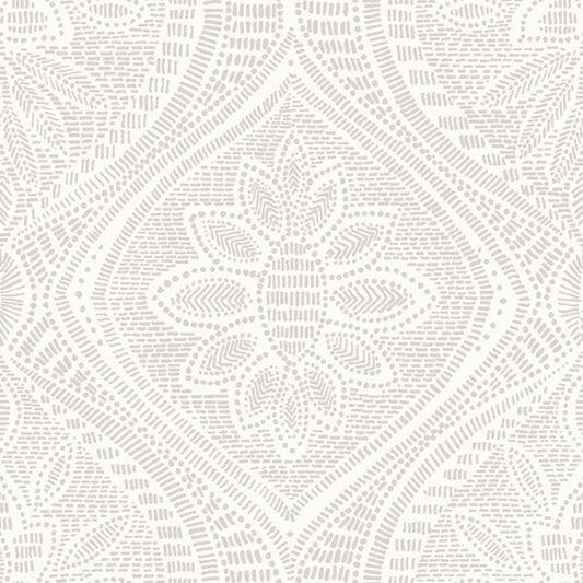 Scout Lavender Floral Ogee Wallpaper