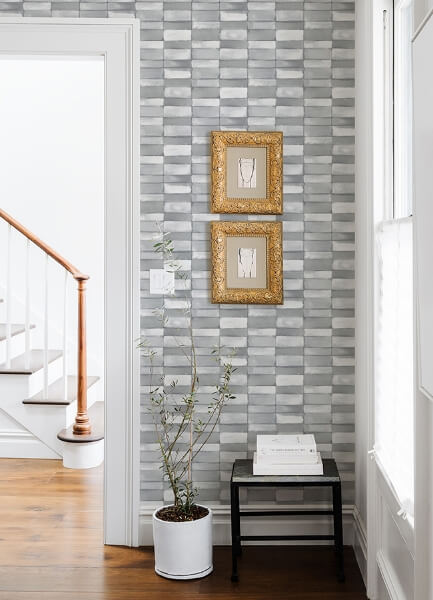 Braden Grey Tile Wallpaper