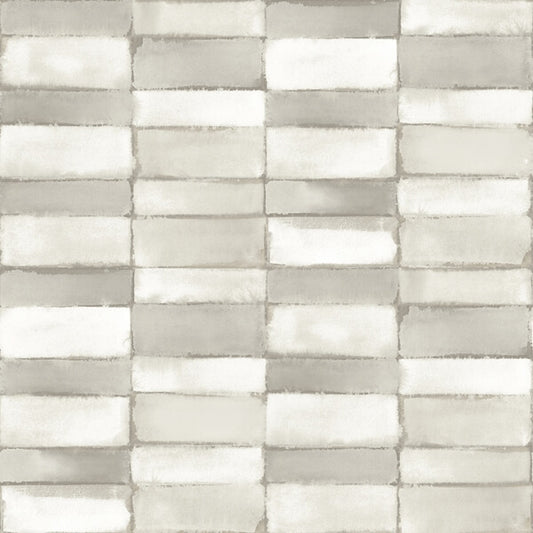 Braden Silver Tile Wallpaper