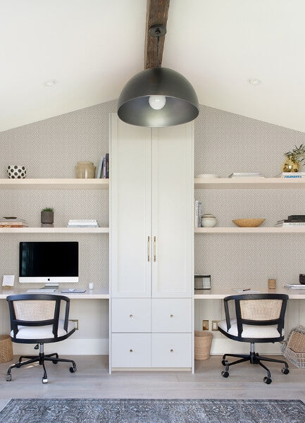 Glynn Lavender Chevron Wallpaper