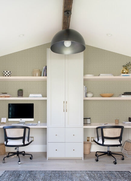 Glynn Neutral Chevron Wallpaper