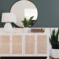 Glynn Teal Chevron Wallpaper